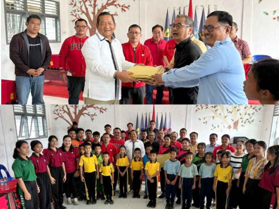 PDI Perjuangan Sumut Salurkan Beasiswa Rp 247 Juta di Kepulauan Nias